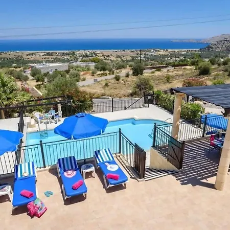 Little Blue Sea View Kalathos Villa W Private Pool 빌라